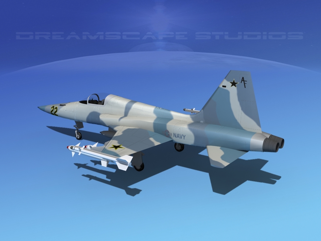 f-5 fighter northrop 3d model