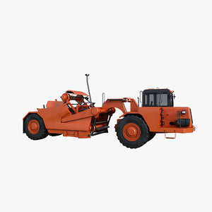 tractor scraper 3d model