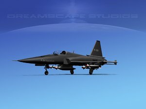 3d northrop tigershark f-20 fighter model