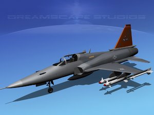 northrop tigershark f-20 fighter 3d model