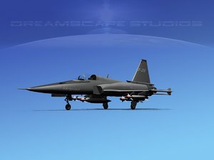 3d model northrop tigershark f-20 fighter