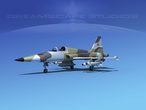3d model f-5 fighter northrop
