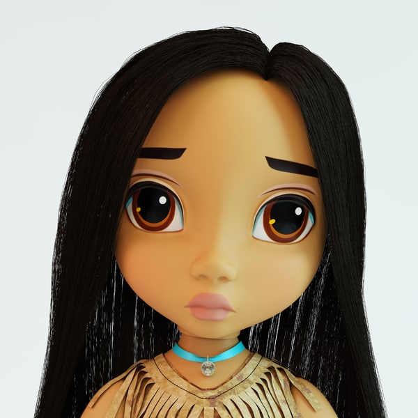 3d pocahontas doll model