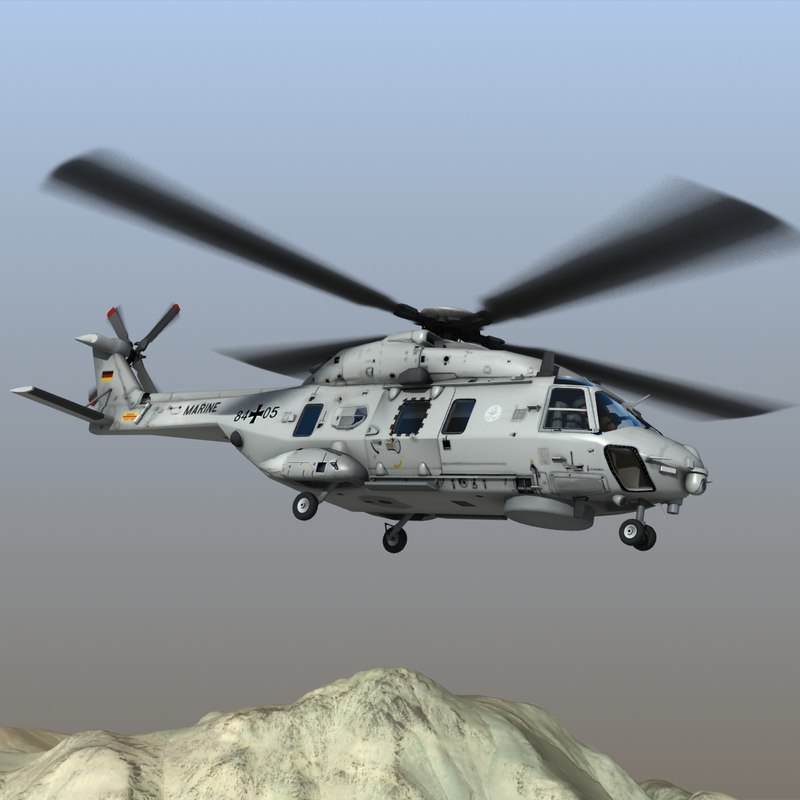 3d nh90 helicopter german navy model