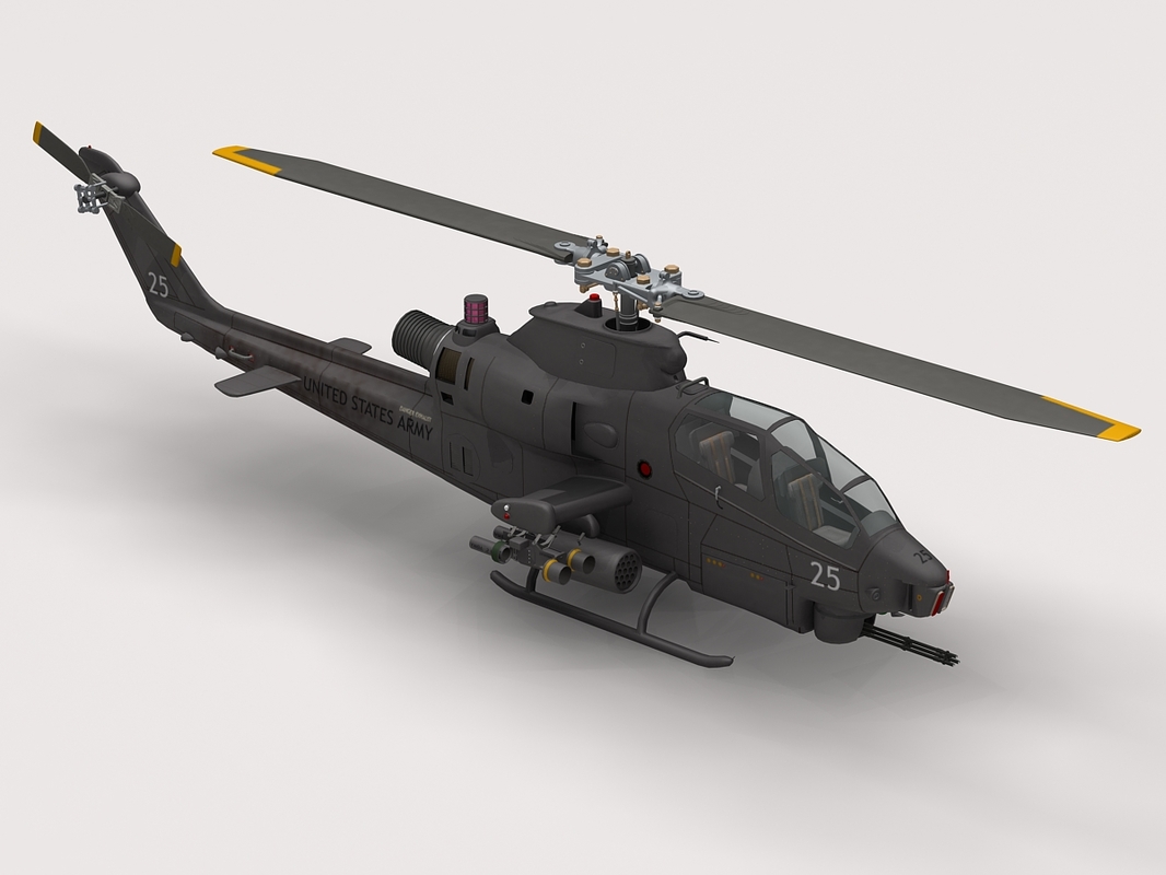 3d Model Ah-1f Cobra