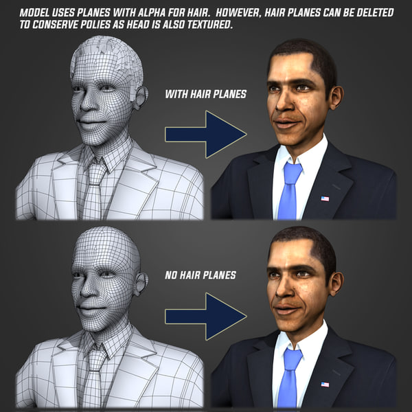 3d Model Barack Obama 5484