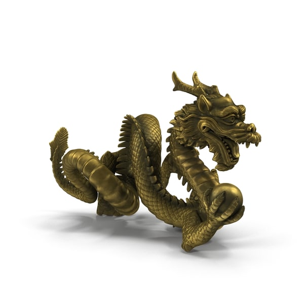 chinese dragon statue 3d c4d