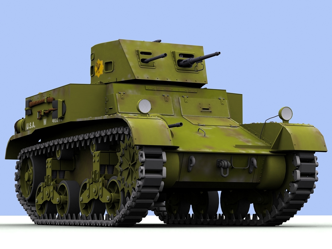 m1 combat car light 3ds