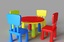 table chair kids 3d 3ds