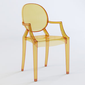 3d chair kartell ghost model