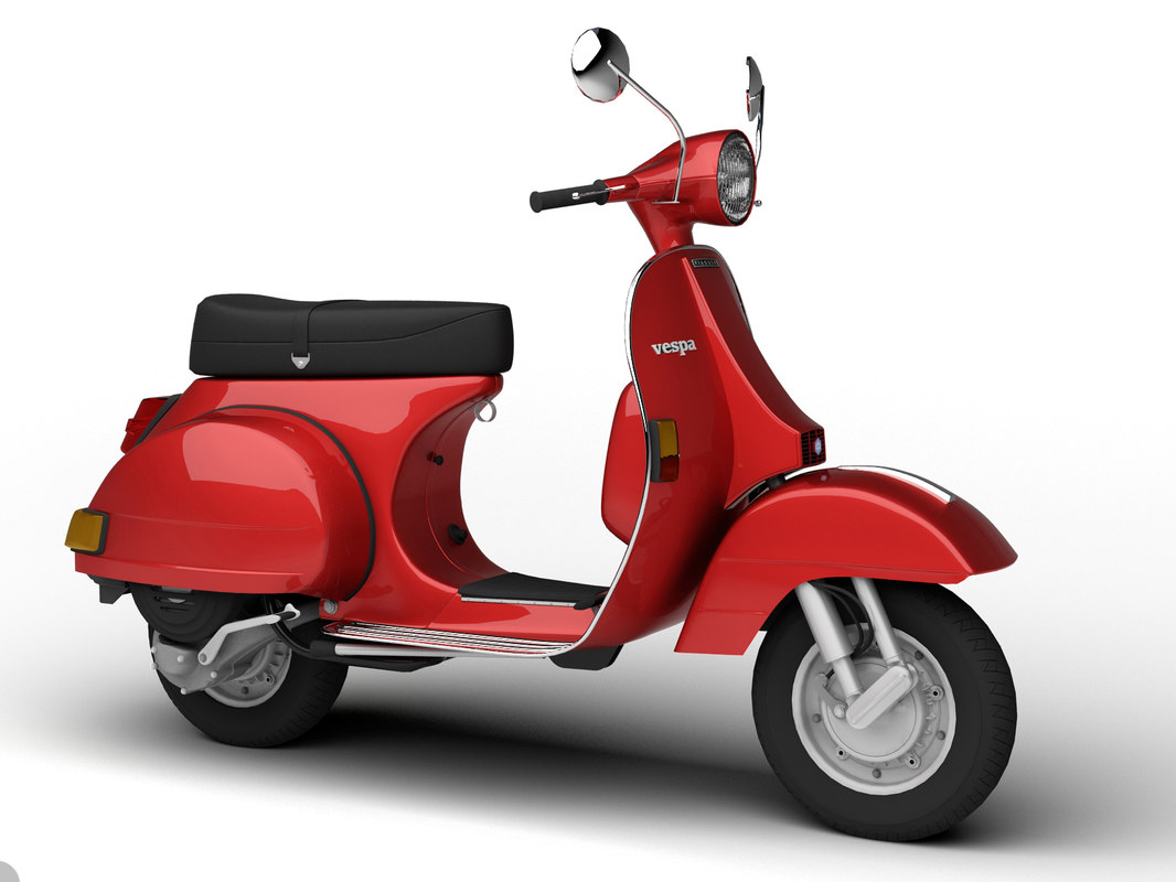3dsmax piaggio vespa p125x 1978