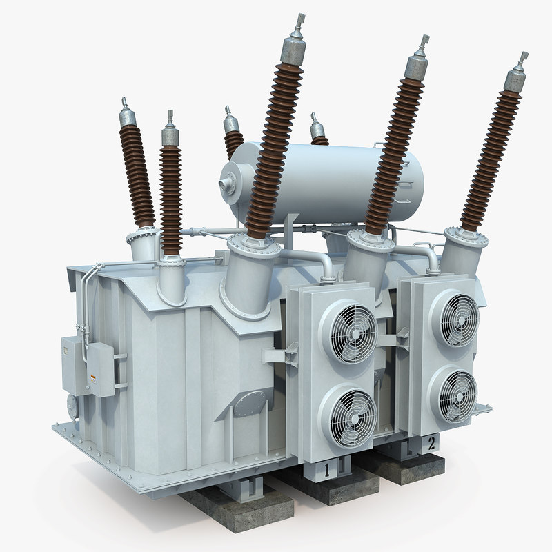 3d power transformer model