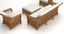 3d bridgeport woven furniture set model