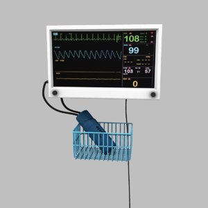 3d hospital blood pressure monitor model
