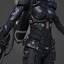 3d model of female cyborg