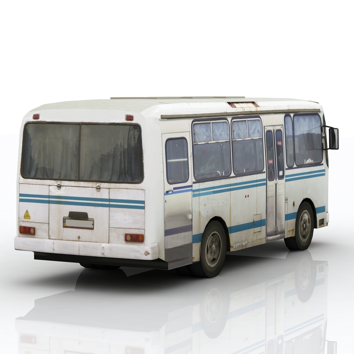 russian paz 3205 bus 3d 3ds