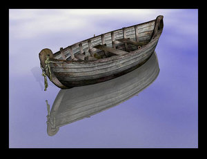 obj old fantasy boat