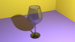 free wineglass glass wine 3d model