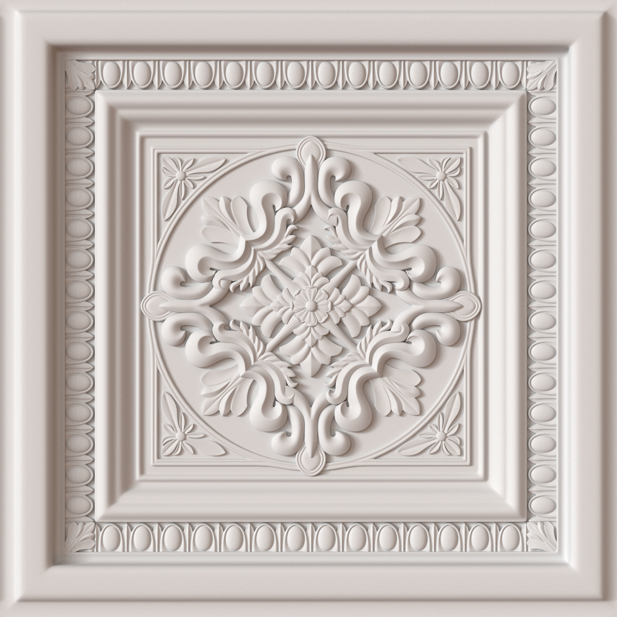 3d Model Decorative Ceiling Tile