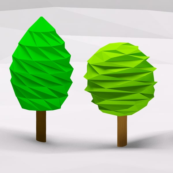 tree pack 4 3d model