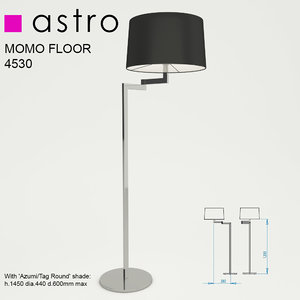 3d model momo floor light lamp