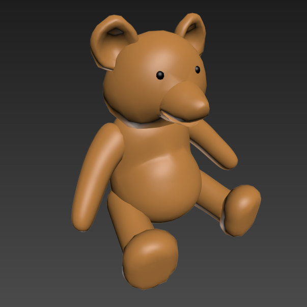 oasis teddy bear 3d