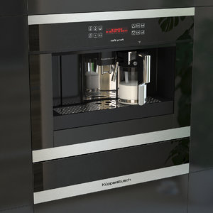 3d black coffee machine ekv6500