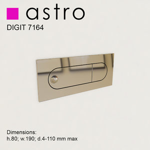 astro digit 7164 wall lamp max