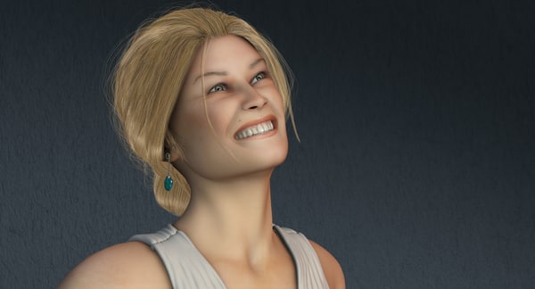 rose female rigged body woman max