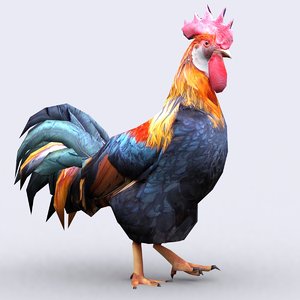 3d model - rooster