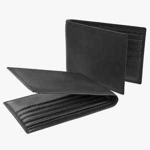 3d leather wallet