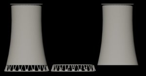 cooling towers 3d dwg