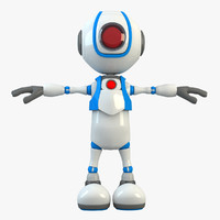 cartoon robot 3d model