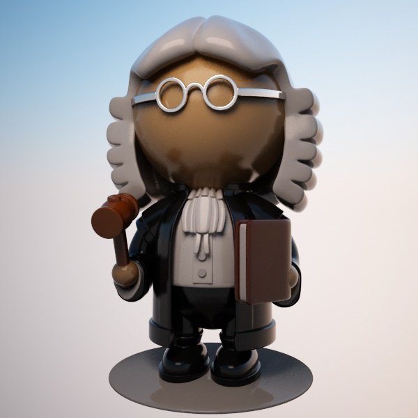 cartoon judge character