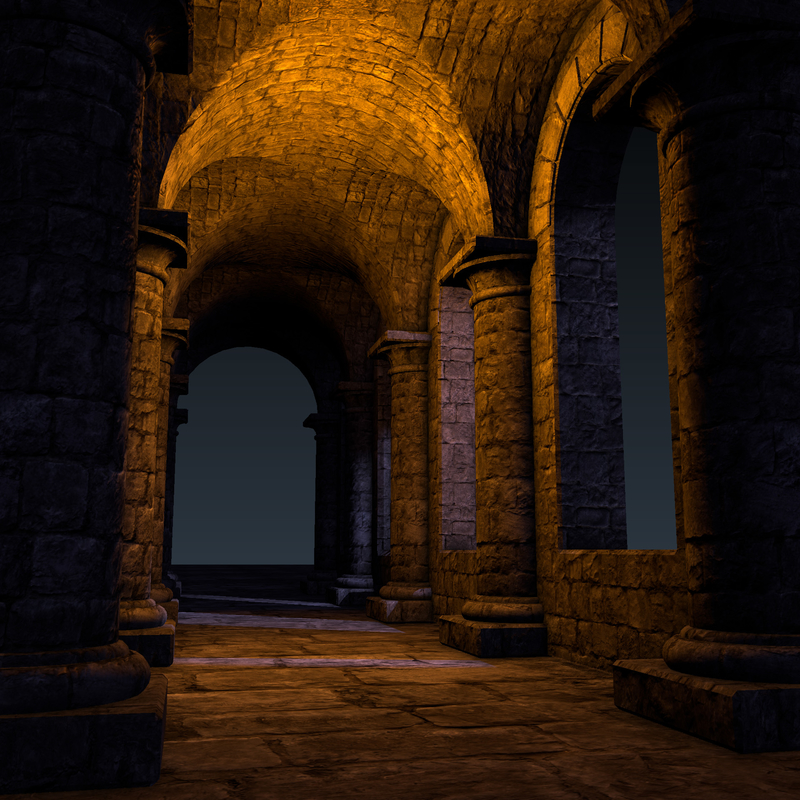 castle building set fantasy 3d blend