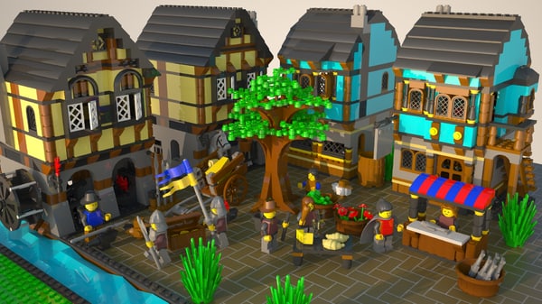 lego medieval village