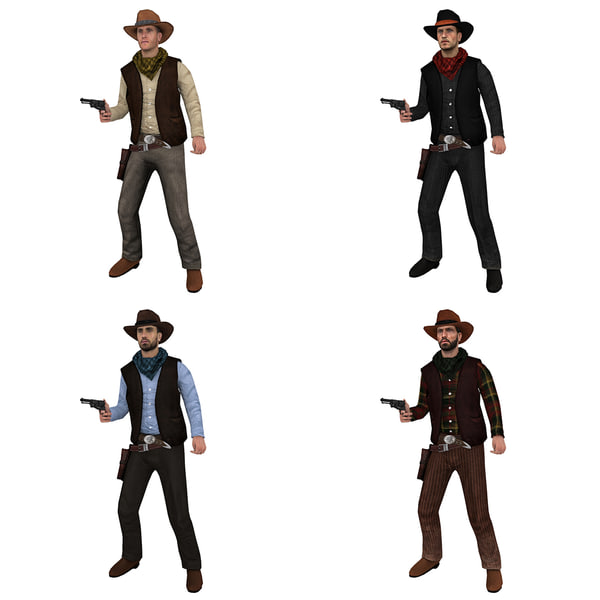 cowboy rig 3d max
