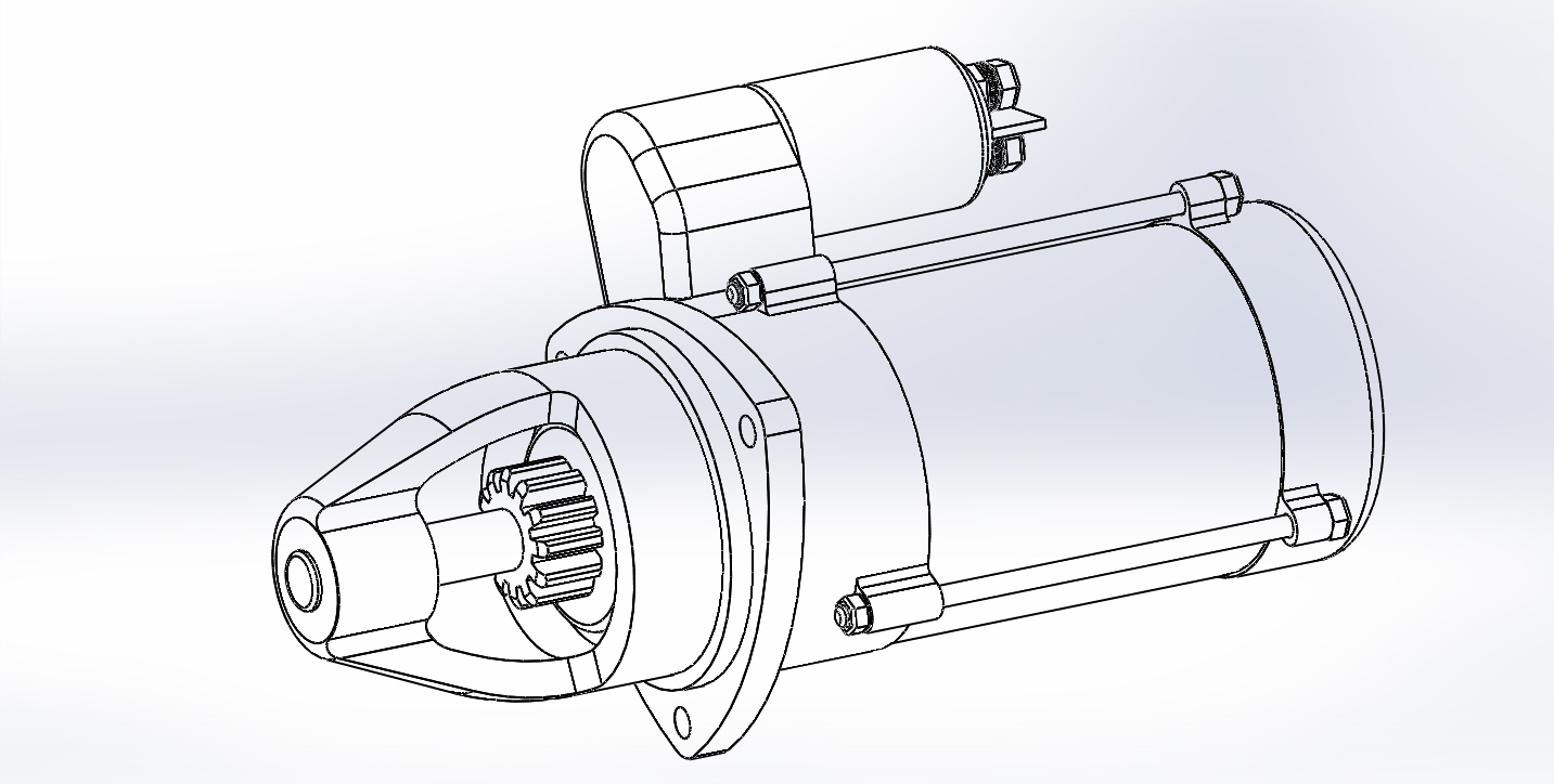 modelo 3d Motor de arranque - TurboSquid 917919