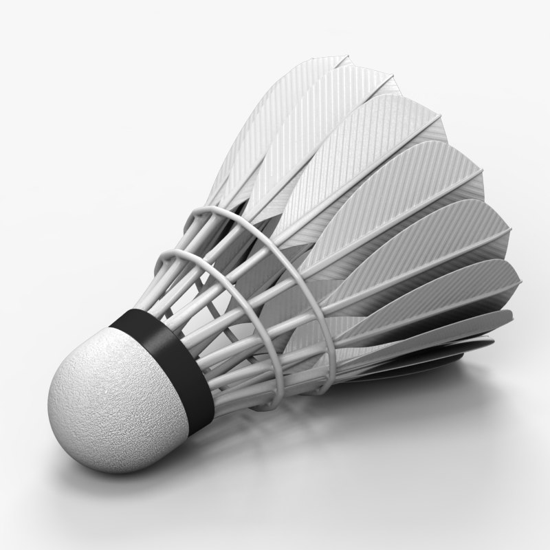 3d feather shuttlecock