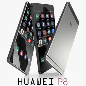3d model huawei p8