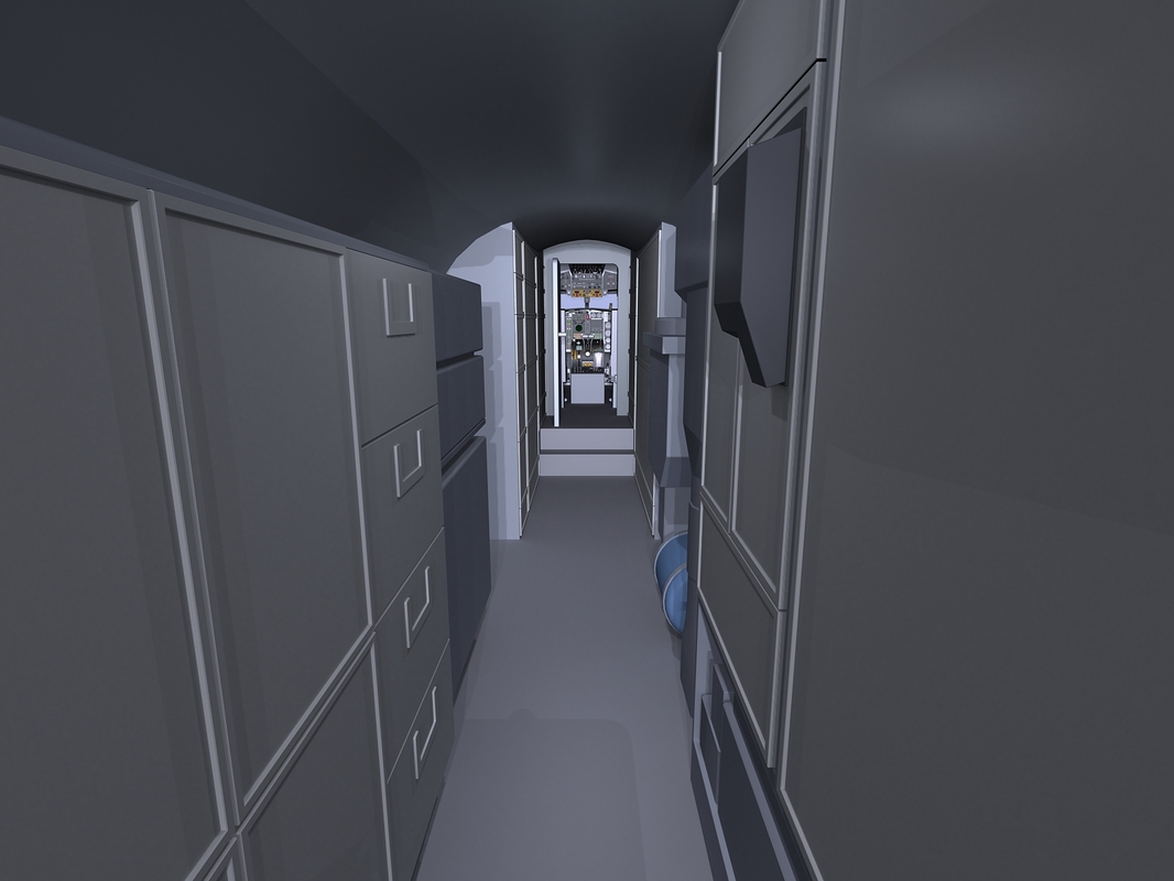 3d model e2c hawkeye cockpit e2