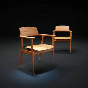 kisaragi-dining-chair 3d model