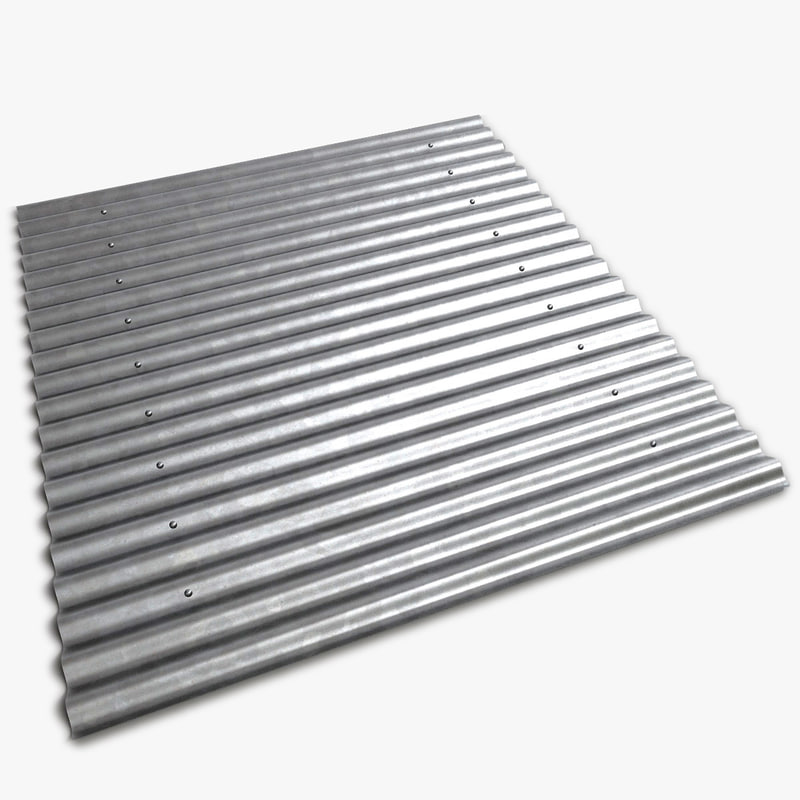 3d model metal roof sheet