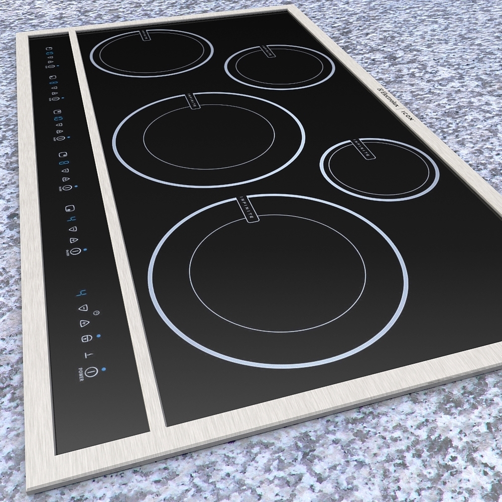 3d Model Of Electrolux Cooktop