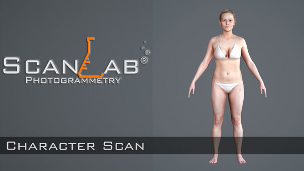 3d model lisa female body scan