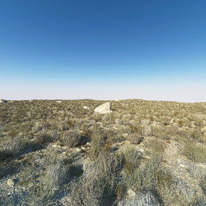 3d desert stones rock model