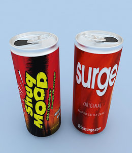 3d energy drink model