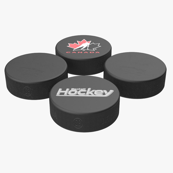 hockey pucks modeled obj