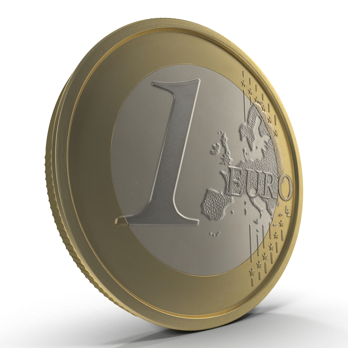 3dsmax 1 euro coin italy