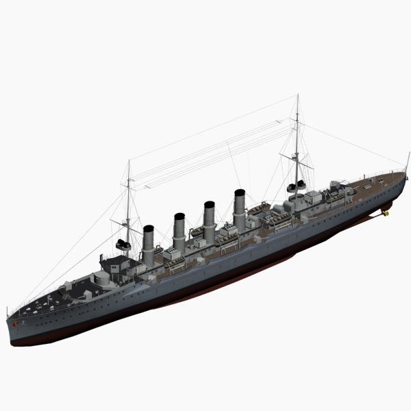 battlecruiser ersatz yorck class 3d model